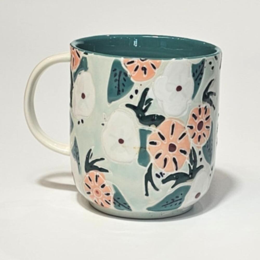 Anthropologie Mathilde Floral Coffee Tea Mug